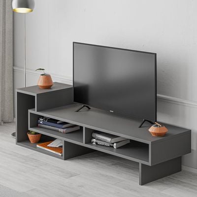 Mourah Tetra Tv Stand Up To 43 Inches With Storage - Anthracite - 2 Years Warranty