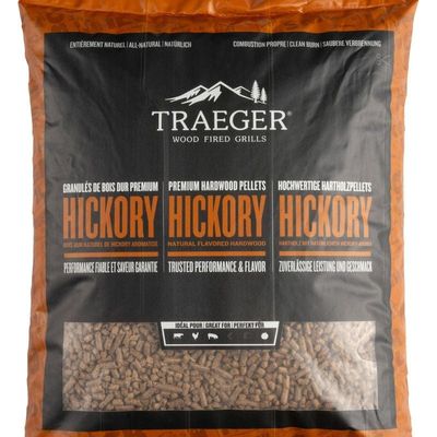 Hickory Wood Fired Flavor 100% All-Natural Wood Pellets For Pellet Grills, Bbq, Bake, Roast, And Grill, 20Lb Bag