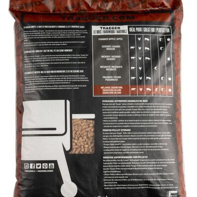 Signature Blend 100% All-Natural Wood Pellets For Smokers And Pellet Grills, Bbq, Bake, Roast, And Grill, 20 Lb. Bag