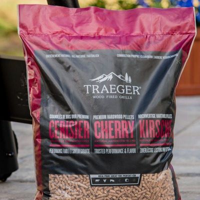 Cherry Wood Fired Flavor 100% All-Natural Wood Pellets For Pellet Grills, Bbq, Bake, Roast, And Grill, 20Lb Bag