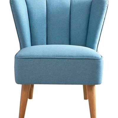 Tulip Single Seater Chair Blue 71x79x67centimeter