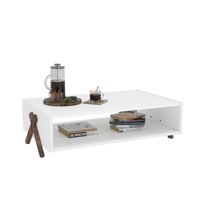 Kipp Coffee Table Walnut  White 94x60x28cm