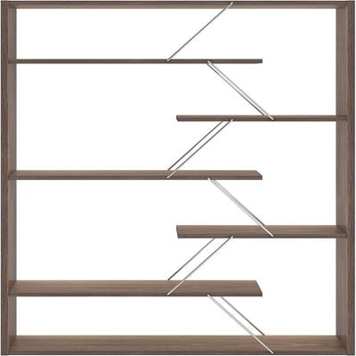 Home Canvas Tars Bookcase Walnut Chrome