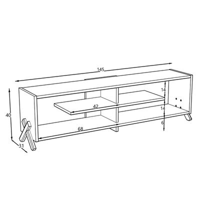 Tars Modern Tv Unit White