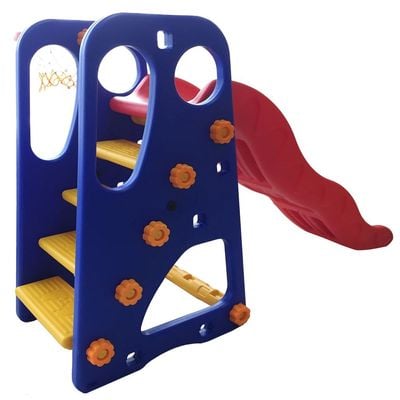 2-In-1 Slide And Basketball Hoop Set