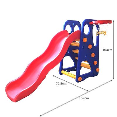 2-In-1 Slide And Basketball Hoop Set