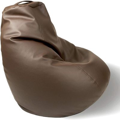 High Back Bean Bag Brown 110 x 80 x 110cm