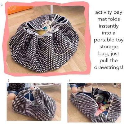 2 In 1 Play Mat And Storage Basket 150cm