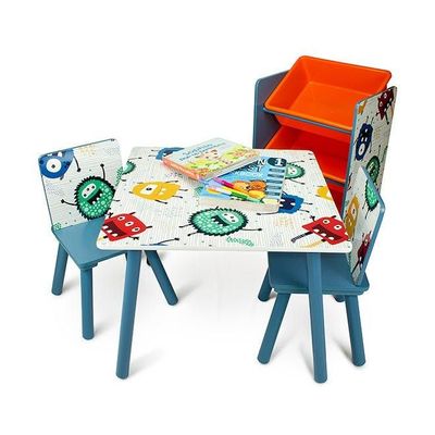 2-Piece Chair With Table Set Multicolour