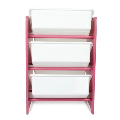 3-Tier Toy Storage Rack Multicolour