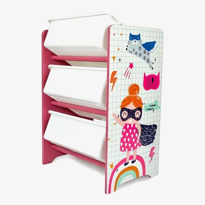 3-Tier Toy Storage Rack Multicolour