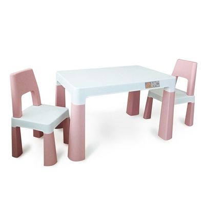 Multi Functional Early Learning Study Table Chair Set White/Pink