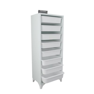 Home Canvas 8 Compartment Multi-Purpose Cabinet White 45x116.5x30cm