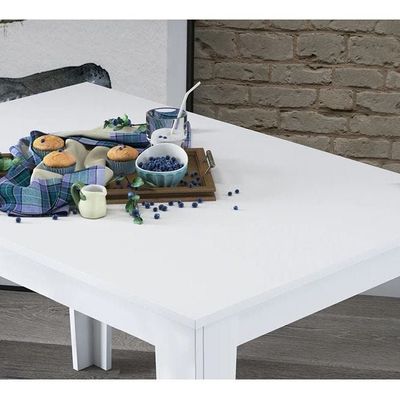Kitchen Table Dining Table 110 X 72 Cm White
