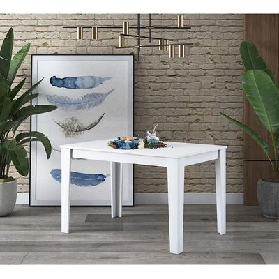 Kitchen Table Dining Table 110 X 72 Cm White