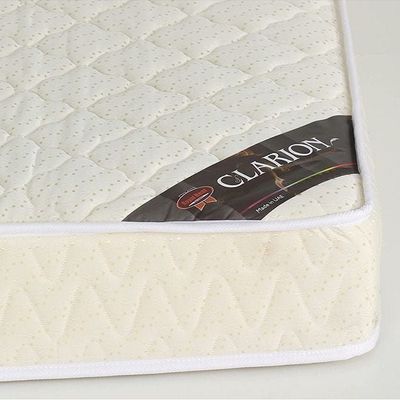 Clarion Bonnel Spring Mattress For Beds, Medium Firm, Jacquard Quilted Fabric Made In Uae