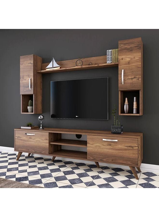 Bookshelf with outlet tv stand