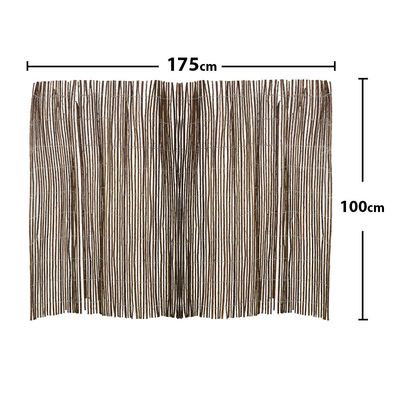 Natural Bamboo Window Shades And Room Divider Foldable Privacy Screen Rattan Fabric Room Partitions Reed Fencing For Privacy in Balcony