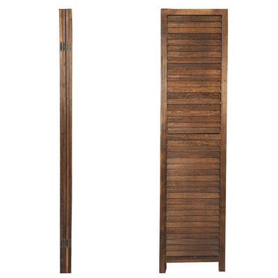 YATAI Wooden Room Dividers and Folding Privacy Screens 4 Panel Foldable Easy Movable