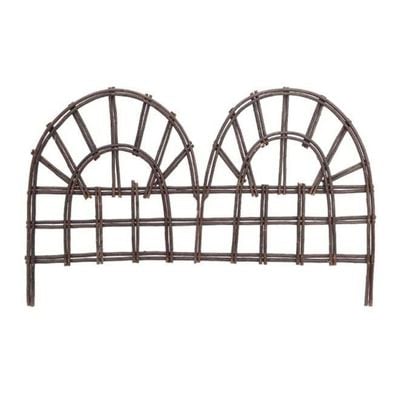 Decorative Wooden Fence Brown 79x50x3centimeter