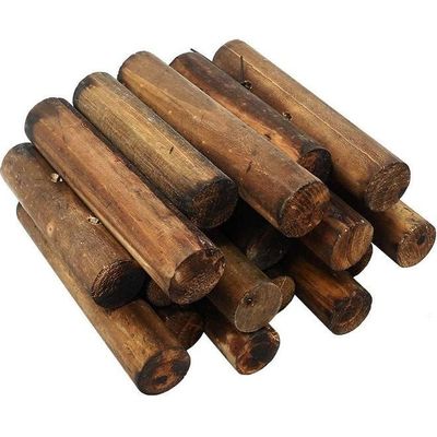 12 Pieces Garden Outdoor Lawn Stakes Edging Fence Brown 90cm