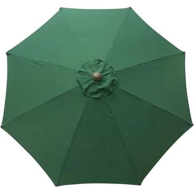 Waterproof Umbrella Parasol With Metal Base Green 240cm