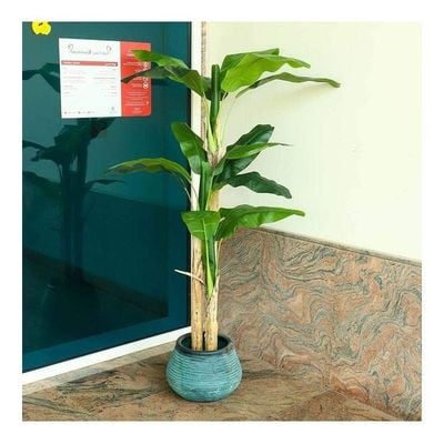 Artificial Banana Tree Green/Brown 200x116x116cm