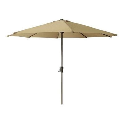 Garden Pole Umbrella with UV Protection and Fade-Resistant Fabric Brown 260x200cm