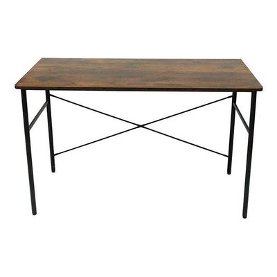 Rustic Wood Computer Desk Table Brown 120x75x60cm