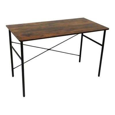 Rustic Wood Computer Desk Table Brown 120x75x60cm