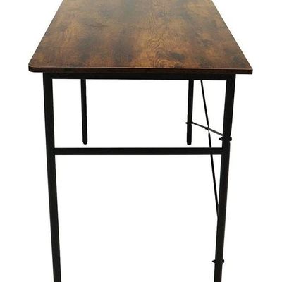 Rustic Wood Computer Desk Table Brown 120x75x60cm