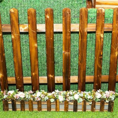 Solid Wood Fence Brown