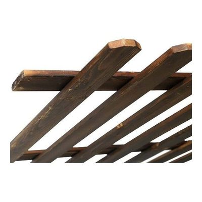 Solid Wood Fence Brown