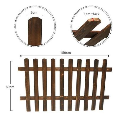 Solid Wood Fence Brown