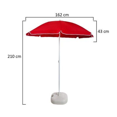 Round Umbrella UV Protection Waterproof Sunshade Beach Umbrella Without Stand