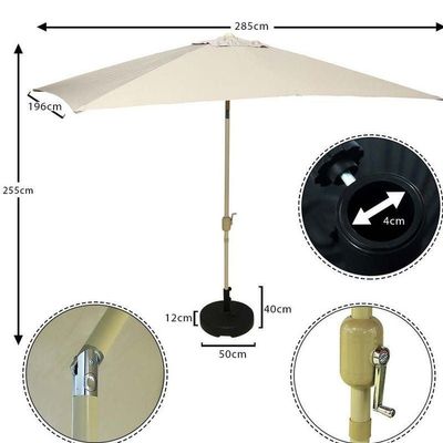 Waterproof Parasol Umbrella With Base