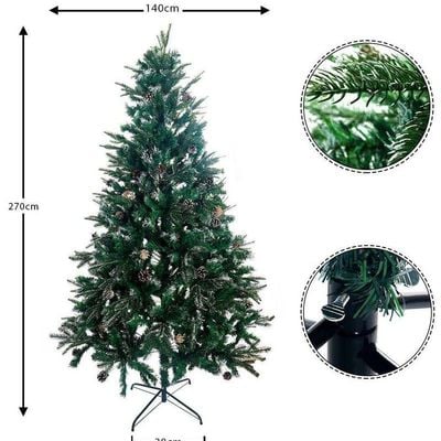 Artificial Tree with Pine Cones 2.7 Meter