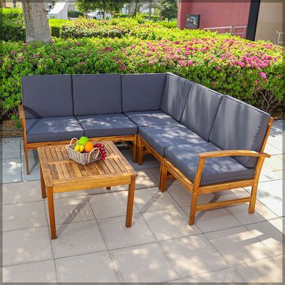 L Shape Sofa Outdoor Patio Furniture Set