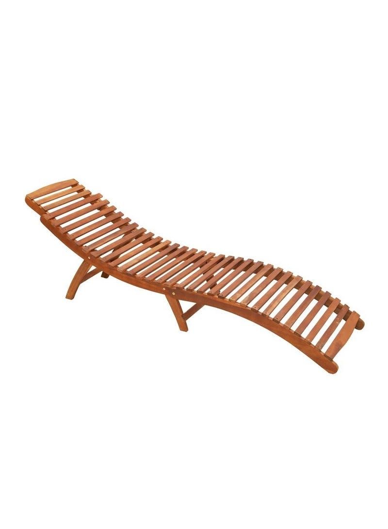 Outdoor wooden deals lounger