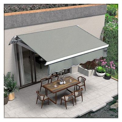 Outdoor Sun Shade Window Door Shelter Foldable Awning with Manual Crank Handle