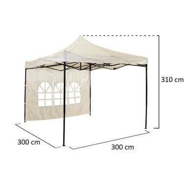 Gazebo Tent Canopy 3x3 Meters 1 Back Cover with window