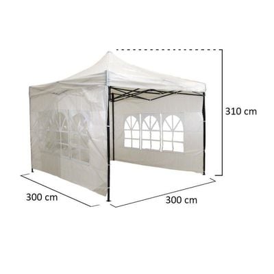Gazebo Tent Canopy 3x3 Meters side Covers with window