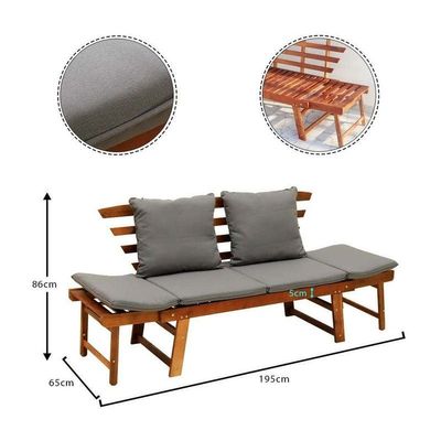 Solid Acacia Wood Chair Outdoor