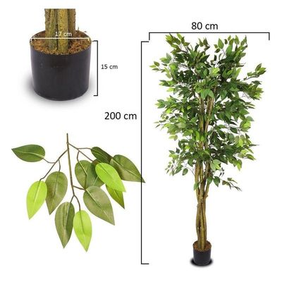 Artificial Ficus Plant 2 Meters Tall