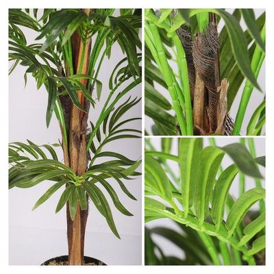 Artificial Broadleaf Lady Palm Tree About 1.5 Meter High