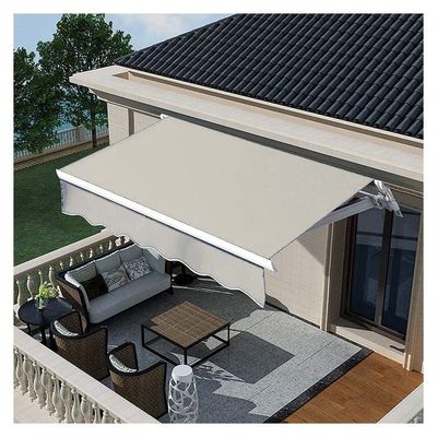 Yatai Outdoor Sun Shade Door Canopy Shelter Foldable Awning with Manual Crank Handle