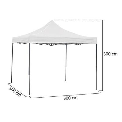 Pop Up Gazebo Tent Canopy with 2 side covers