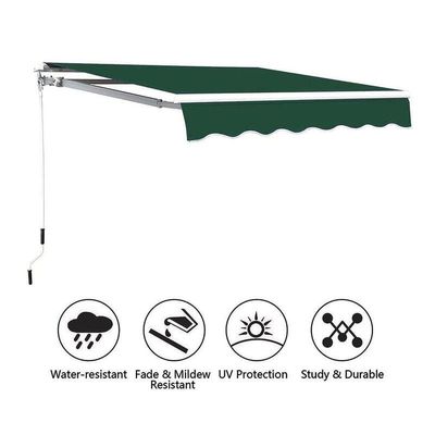 Yatai Outdoor Sun Shade Door Canopy Shelter Foldable Awning with Manual Crank Handle