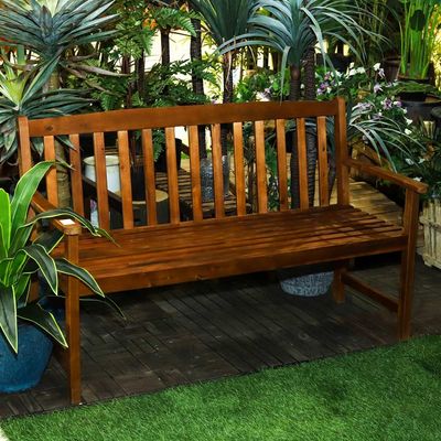 YATAI Solid Wood Harmony Bench Seat 3 Person Seating