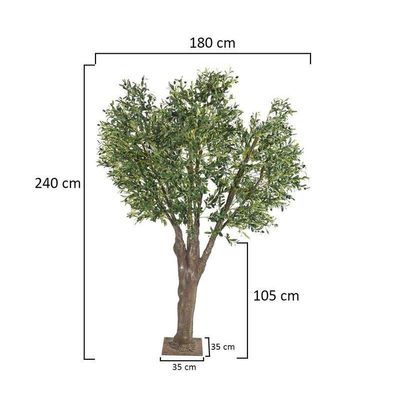 ياتاي الاصطناعي فو شجرة الزيتون حوالي 2.4 متر
